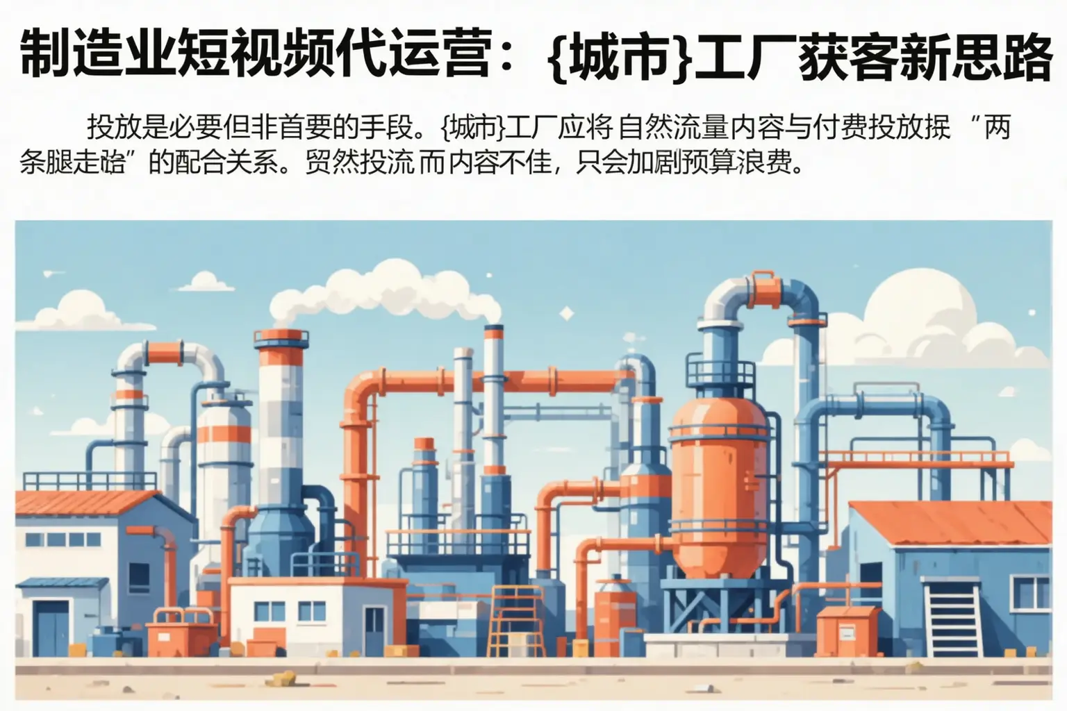 制造业短视频代运营：南平工厂获客新思路