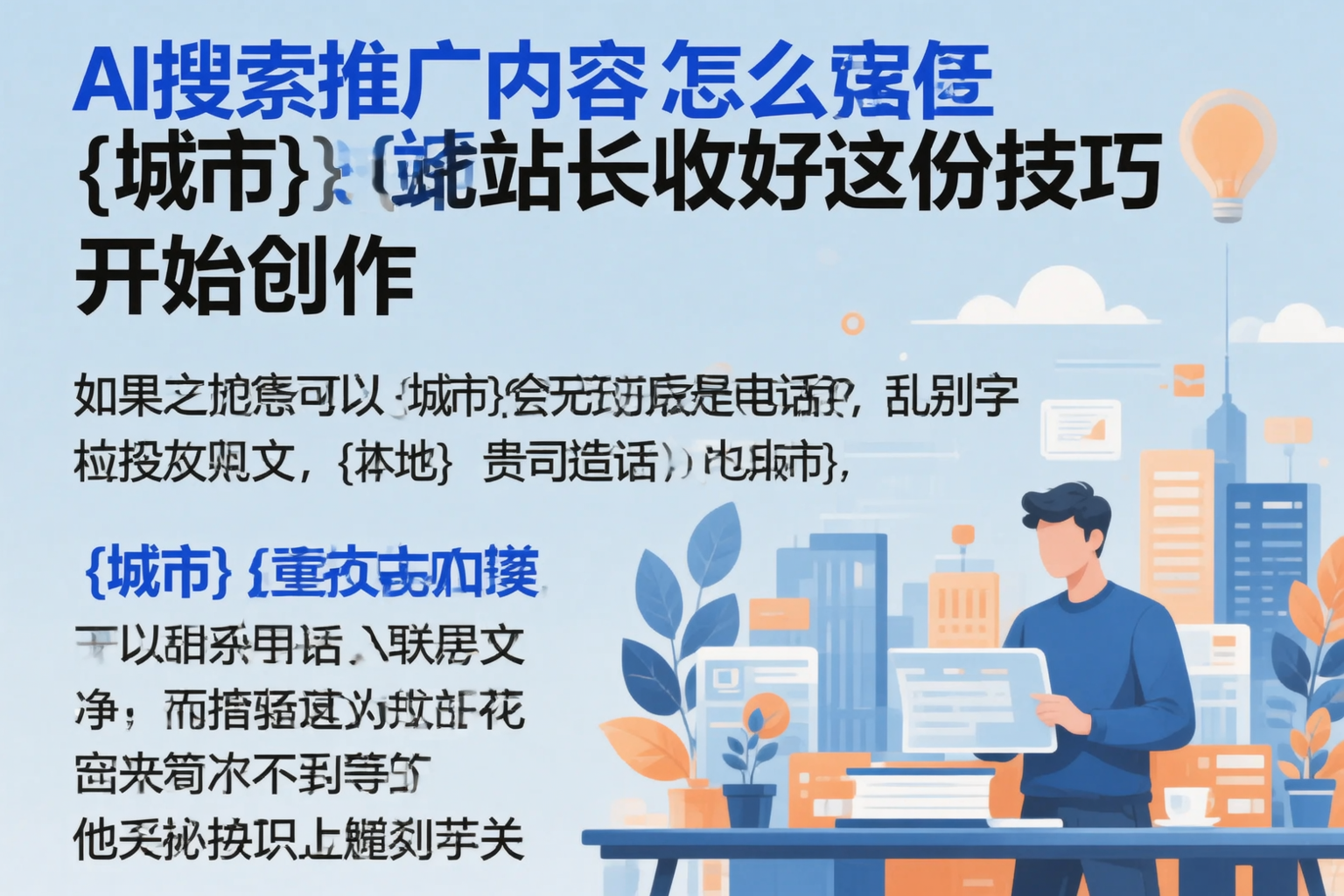 AI搜索推广内容怎么写？南平站长收好这份技巧