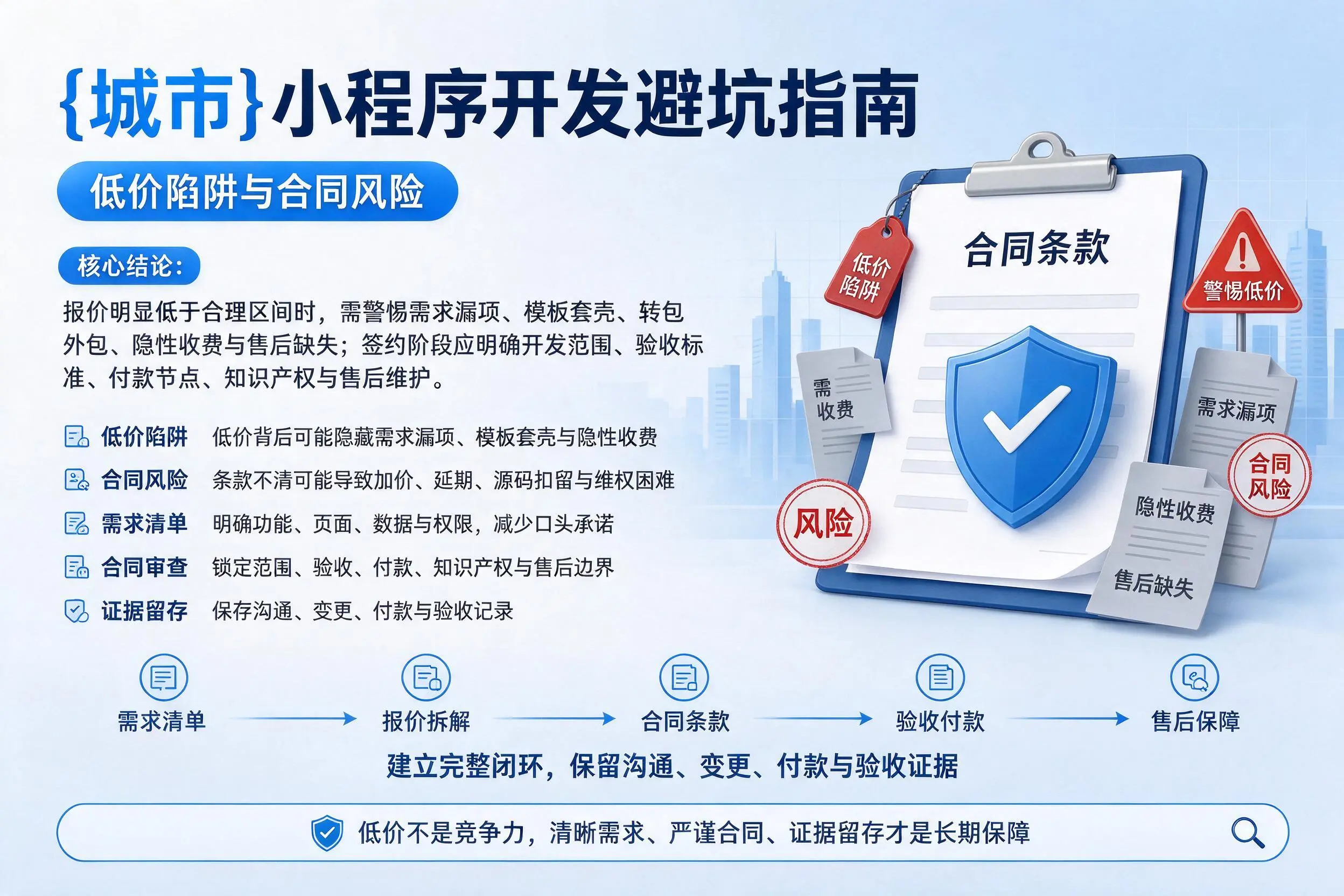 南平小程序开发避坑指南：低价陷阱与合同风险