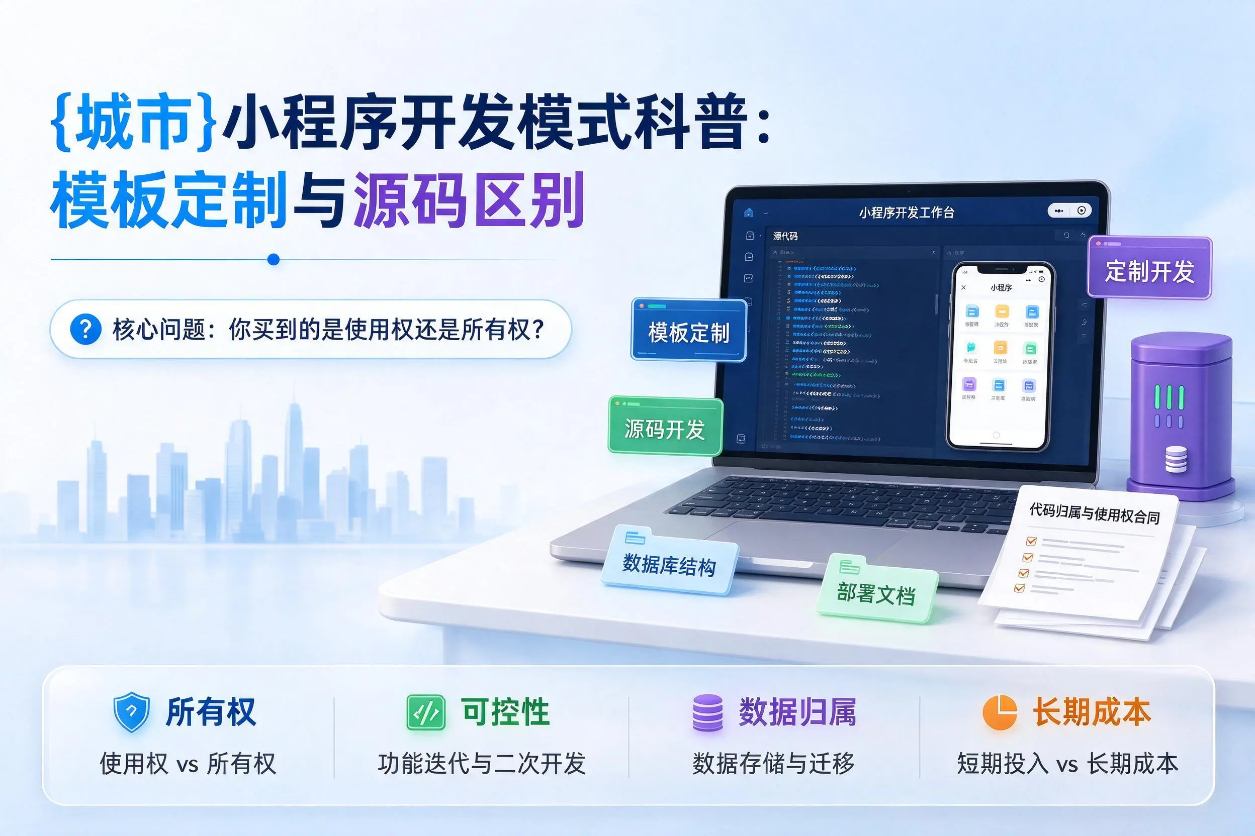 南平小程序开发模式科普:模板定制与源码区别