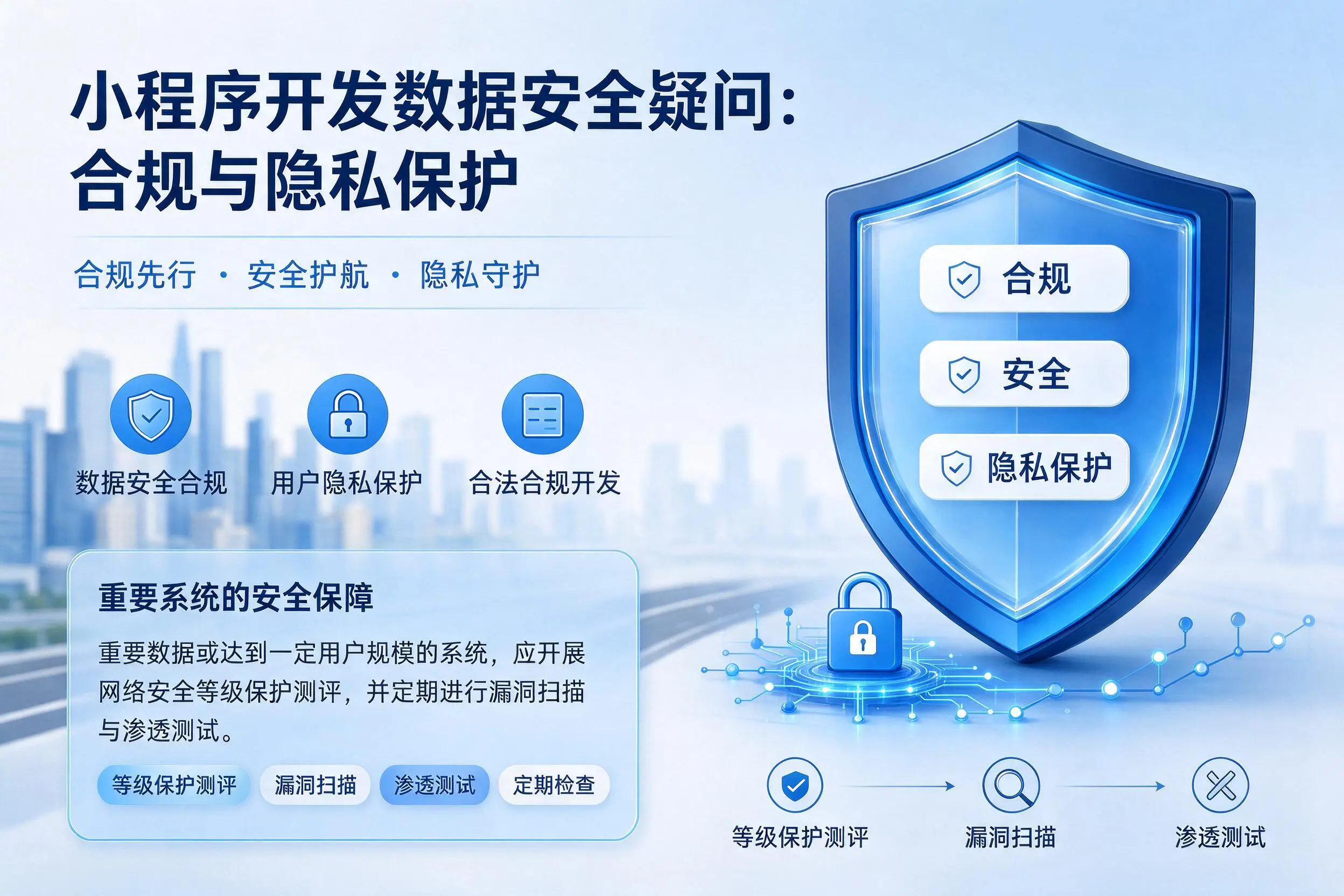 南平小程序开发数据安全疑问：合规与隐私保护