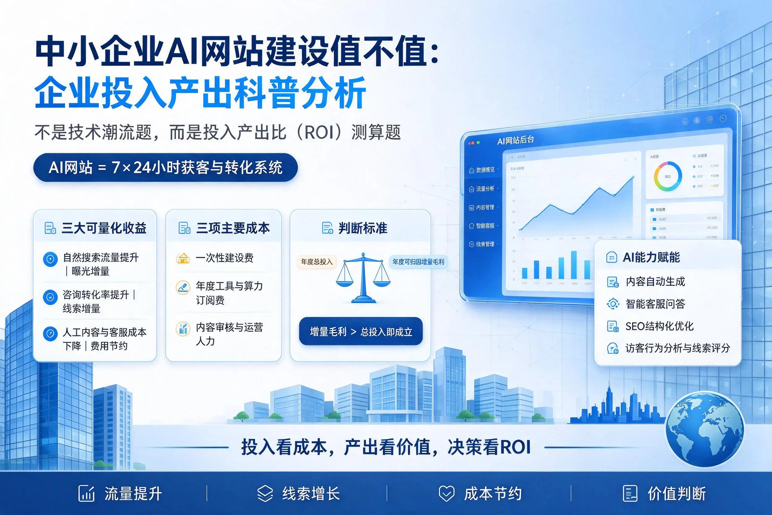 中小企业AI网站建设值不值:南平企业投入产出科普分析