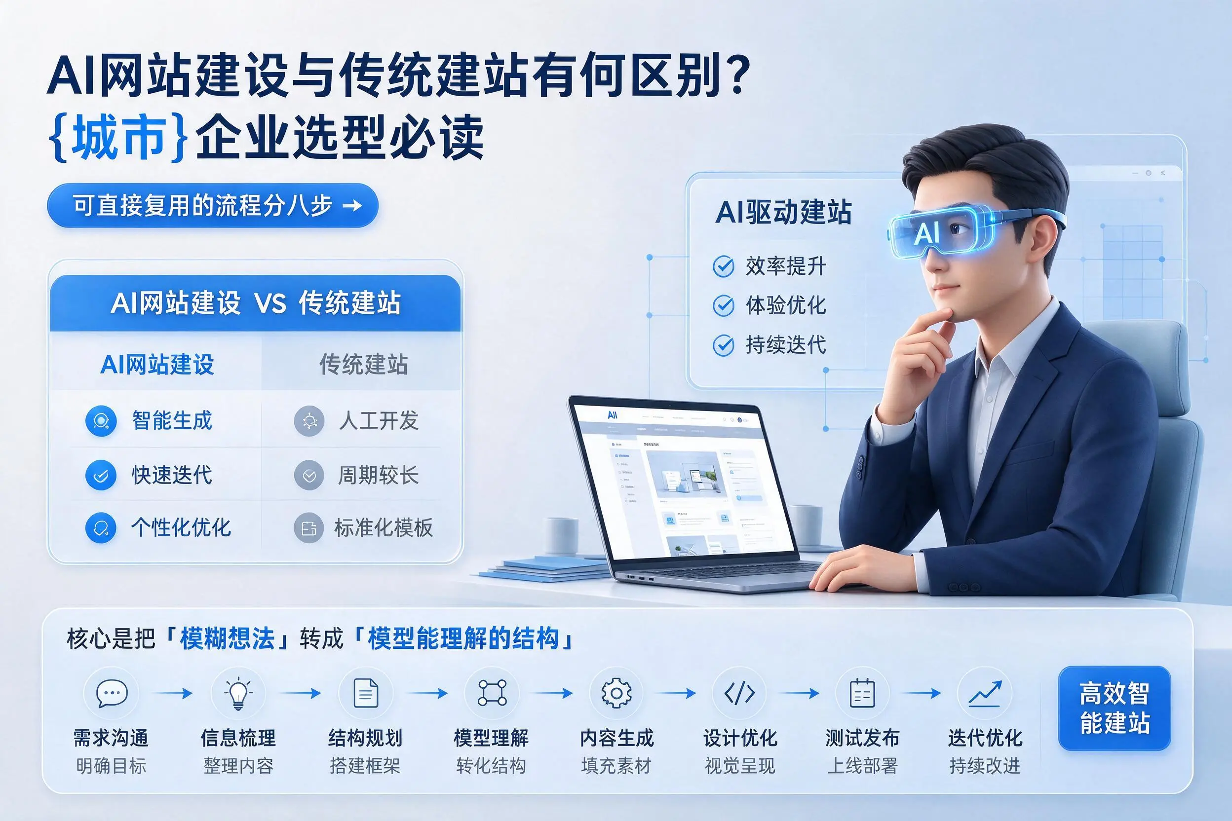AI网站建设与传统建站有何区别？南平企业选型必读