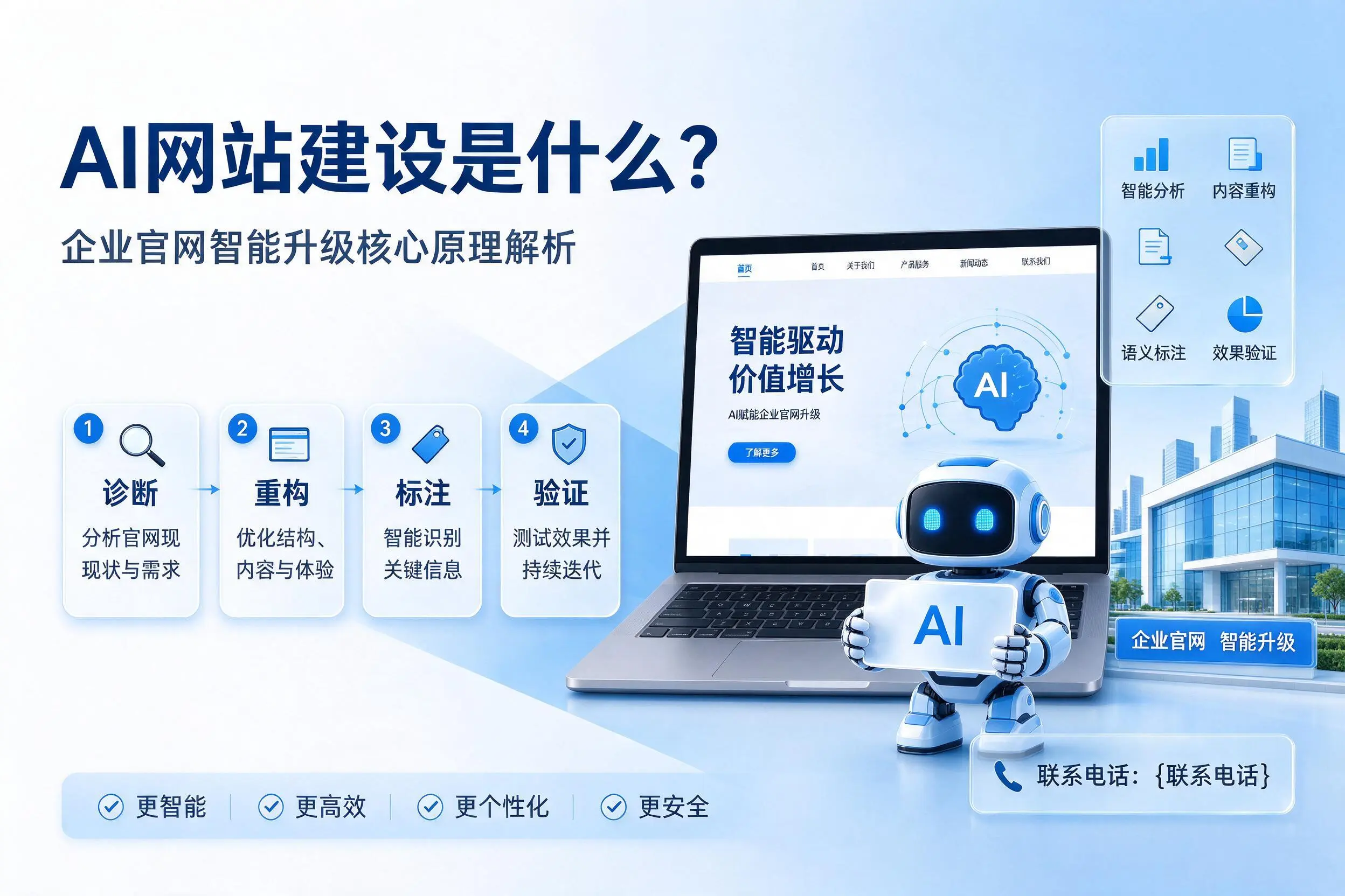 AI网站建设是什么？南平企业官网智能升级核心原理解析