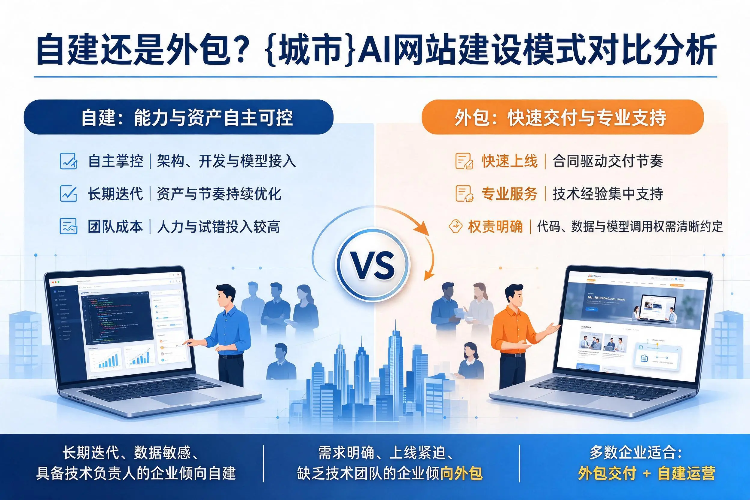 自建还是外包？南平AI网站建设模式对比分析