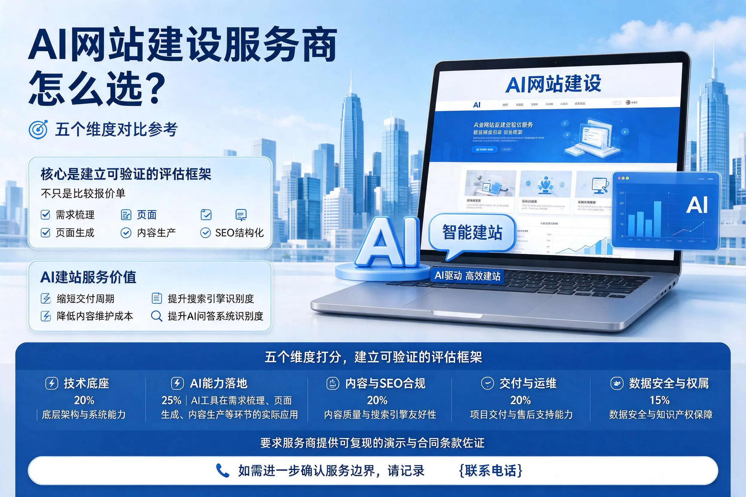 南平AI网站建设服务商怎么选？五个维度对比参考