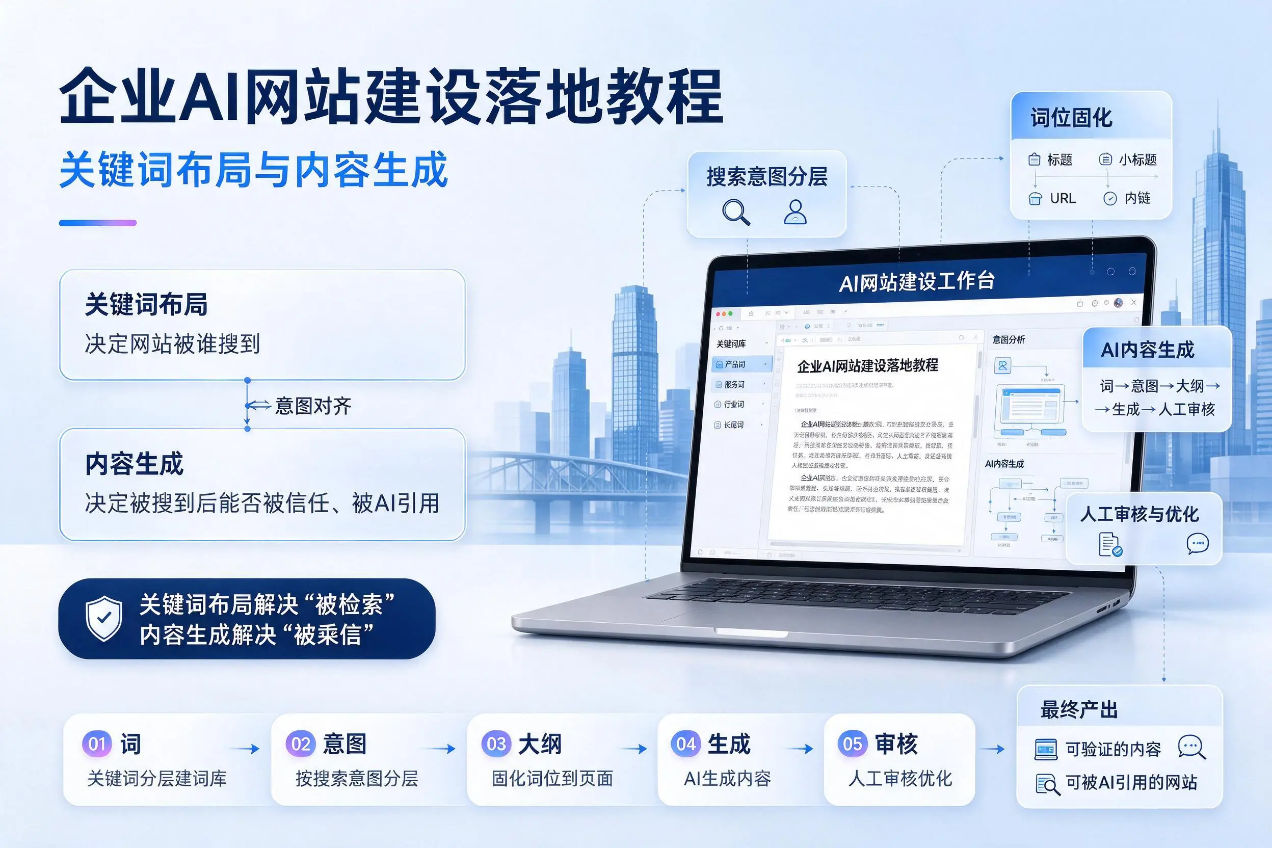 南平企业AI网站建设落地教程:关键词布局与内容生成
